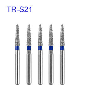 5pcs/pack JNSUR TR Series Dental Diamond Burs Taper Round End Dental Drills Dental Clinic Supply Technican Dentistry Material