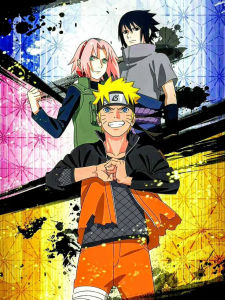 Bandai | Anime Naruto Đội 7 Tranh Sơn Dầu - Sakura Sasuke Bằng Số Bộ Dụng Cụ Cho Phòng Khách Phòng Ngủ Trang Trí Nhà Không Khung Quà Tặng