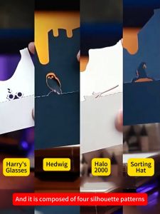 2025 Hogwarts Magic Castle Gift Hand-torn Paper Sculpture Calendar 3D Stereo Notes