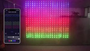 Smart Curtain Lights LED RGB String Lights with Music Sync APP Remote Control Fairy Lights for Bedroom Party Garden Decor