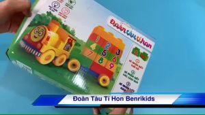 [Sato] Đồ Chơi Xếp Hình Thần Đồng Đoàn Tàu Tí Hon Sato009 Mầm Non Lắp Ráp Ghép Trẻ Em
