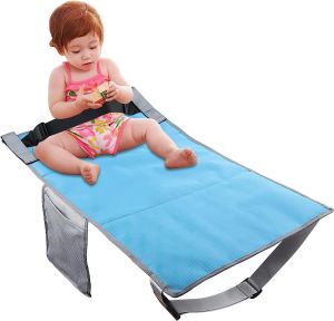 SG EmmAmy® Toddler Airplane Seat Extender Portable Hammock Baby Foldable Portable Footboard Footrest Hammock for babyon airplane