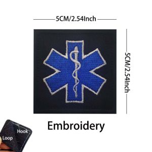 Emergency Rescue Life StarMedical CrossMedicMED First Aid Infrared Reflective patchesMilitary Sticker Tactical Morale Badge