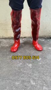 Ủng cấy dài QM màu đỏ size 35 - 43 ủng đi mưa ủng QM