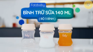 Bình Trữ Sữa 140ml (Bộ 3 Cái) Fatzbaby STORE 2 Có Thể Tiệt Trùng Tương Thích Máy Hút Sữa Resonance