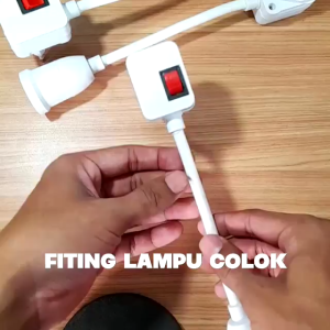 Fitting Lampu Flexsibel Shengwei SW-313 / Fitting colok Flexsibel + Steker Lampu Kamar / Fitting Fleksibel / Fitting Lampu Colok Fleksibel on/off / Fitting colok Flexsibel + Steker on/off