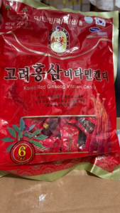 COMBO 5 bịch kẹo sâm có đường Hàn Quốc 200gr/bịch