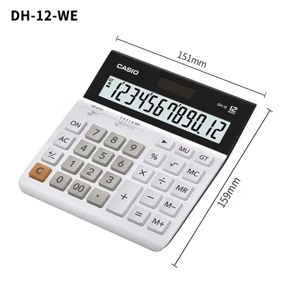 Casio | CASIO GX-12B Desktop Cashier Accounting Financial Calculator 12-digit large medium and small solar-powered electronic calcula
