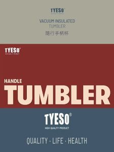 TYESO 900ml/1200ml Thermal Tumbler Vacuum Flask Coffee Mug Large Capacity Car Cup