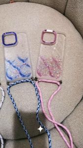 0018 VVV CASE SLING GLITER mermaid for Samsung A24 A13 A32 A73 A33 A52 A52s A53 A54 A72 A12 M12 M62 A22 M22 M32 A04 A34 A23 A32 M34 A03s A02s M02s A04S casing garis blink bling CHROME Metallic lanyard