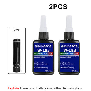 LOOLIFL | Super Glue UV Resin Kit With Light Can Bond and Cure in Seconds Used for Welding Jewelry Plastic Repair Glass Etc DIY