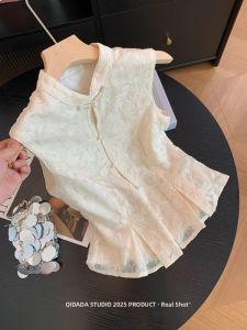 TIANANQI | Elegant Luxurious Chinese Style Waist-Slimming Womens Blouse