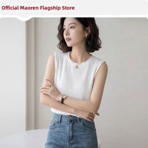 MiiOW | Summer New Loose Round Neck Ruffle Sleeveless Top