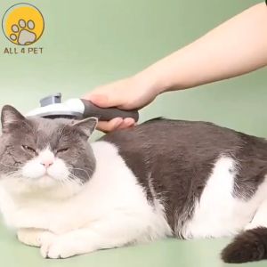 Pet Comb หวีกำจัดขน หวีสุนัขและแมว หวีแปรงขนสัตว์เลี้ยง นวดผิว หวีแล้วไม่เจ็บ กดดันขนออกได้ ทำความสะอาจง่าย คุณภาพดี COD