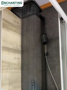 Shower Set LED Black Design Europe Enchanting E1773 HydroPower Series