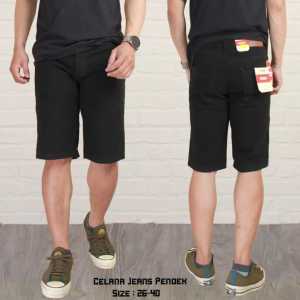 Celana Jeans Pendek Pria Dewasa 7/8: Ukuran 26-38