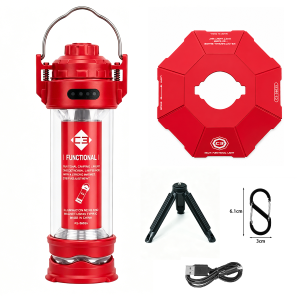 DOTWISE 3000mAh LED Outdoor Camping Light Portable Retro Lantern Rechargeable Tent Light with Tripod 5 Modes