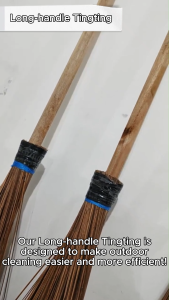 Broomstick walis with long handle bamboo comfortable tingting stick broom. Silhig tukog Walis Tingting Broom Stick with Handle Walis Tingting or Broom Stick with Handle Walis Tingting with stick mahabang hawakan ng my kasamang walis tingting longhandle