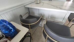 CSBC 026 Bar Stools w Armrest High Bar Chairs