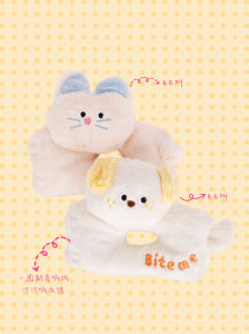 Teddy Dog Plush Toy Sleeping Companion Pet Pillow Teeth Cleaning Solitary Play Noise Making Dog Toy Small Size for Pets