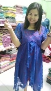 shoopi dres kamboja/BAJU DRESS WANITA bahan semi renda brokat kekinian viral