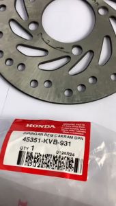 DISC BAREKE /PIRINGAN CAKRAM REM DEPAN HONDA KVB / KVY ASLI ORIGINAL HONDA BEAT SPACY KARBU SCOOPY ESP POP VARIO 110 FI VARIO 125