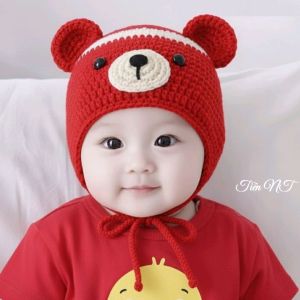 nón mũ len cho bé nón len mùa đông cho bé gái và bé trai từ sơ sinh trở lên