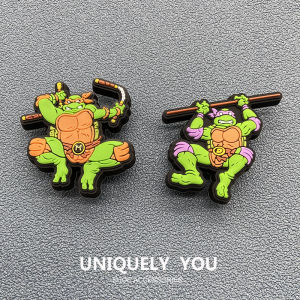 2023 New Arrival Crocs Shoe Ornament Hole Shoes Accessories Shoe Ornament Carluo Chi Accessories Zhibi Star Fun Ninja Turtle