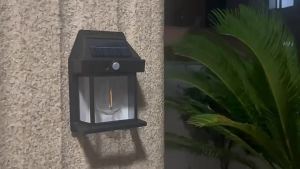 Solar Tungsten Wall Light Wall-Mounted Lamps For Home Decor Pir Outdoor Lights Dusk-To-Dawn Black House Powered Waterproof Motion-Sensor Lamp White Vintage Exterior Sconce Deck Led