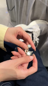 MI-C1289 Bros Rantai Magnet Elegan Bentuk Lucu Pin Hijab Aksesoris Pin Lencana Jas Blazer / Pin Bros