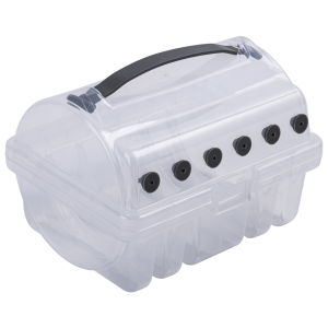 Goture Fishing Line Storage Box 2 Large + 4 Standard Slots Fishing Case Fish Organizer Silicone Holes Lines Spool Box