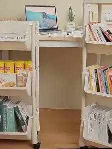 Multifunctional Movable Storage Shelf Multilayer