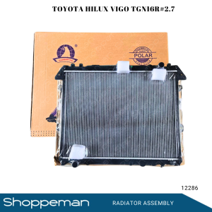 12286 TOYOTA HILUX VIGO TGN16R 2.7 V4 G RADIATOR ASSEMBLY M/T 500x648x26mm PA26 1ROW 16400-OC200 16400-OC220 16400-OC180