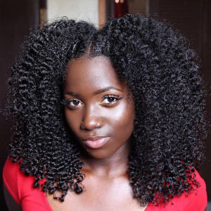 Tóc Nối Người Châu Phi Xoăn Tự Nhiên Kiểu Afro Tóc Remy Mông Cổ Nhiều Búi Dành Cho Nữ Nối Tóc Toàn Đầu Bán Buôn 1/2/3 Búi