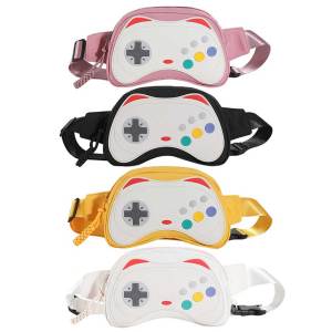 Mens Travel-Friendly Crossbody Bag Lightweight Nylon Shoulder Bag for Hiking and Commuting in Gray and Tan