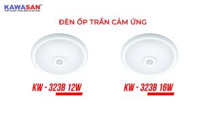 Đèn ốp trần ốp tường có cảm ứng tự tắt mở đèn khi có người Kawasan  323B 12W/16W
