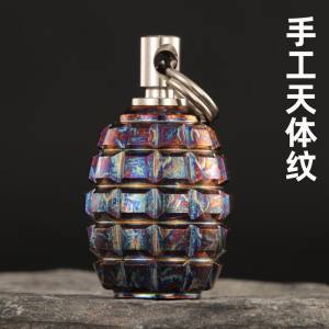 MG Titanium Alloy Landmine Knife Pendant Keychain Bead Ear Spoon Fruit Stick Toothpick Hanging Ornament Outdoor Camping Travel Gear