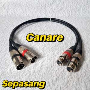Kabel Jack Xlr Female 2 Ke male 2 In 2 Satu Set Kabel Xlr Cowok Ke Cewe - CANARE