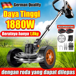 ⚡Kualitas Jerman⚡ Mesin Pemotong Rumput 36V Listrik & 2 Baterai Li-ion