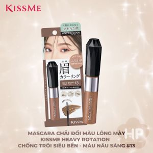 Mascara Chải Đổi Màu Lông Mày Chống Trôi Siêu Bền Kissme Heavy Rotation Coloring Eyebrow Ex 8g (Màu Nâu Nhạt EX #13)