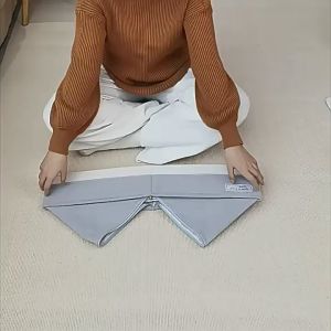 Fabric Underwear Organiser Bra Sock Storage Box Foldable Japanese Style Multi Slots Underwear Organizer Wardrobe Closet Drawer Steady Divider Storage
