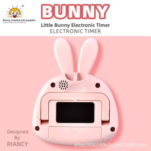 Cute Rabbit Countdown Timer Kitchen Time Management Reminder Study Special Self-Discipline Timer Lovely Learning Tool