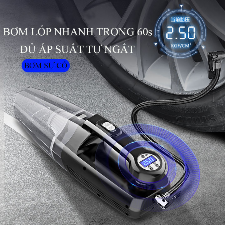Máy hút bụi ô tô cầm tay đa năng 4 in 1, máy hút bụi mini vừa hút bụi ô ...