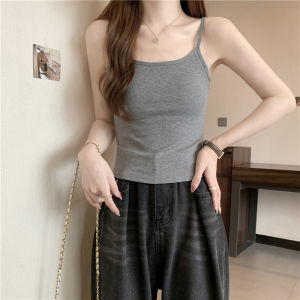 Emily Clud Pure Desire Style Sports เสื้อสายเดี่ยว เสื้อกล้าม ผู้หญิง เสื้อชั้นในแจ๊กเก็ตเปลือย เสื้อกั๊ก มีแผ่นรองหน้าอก ฤดูร้อน แฟชั่น