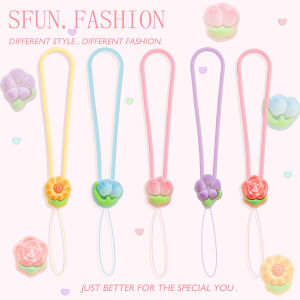 Silicone Wrist Strap for Mobile Phone USB Flash Drive Keychain Ccd Camera Pendant Earphone Chain Anti-Loss High-End Fan
