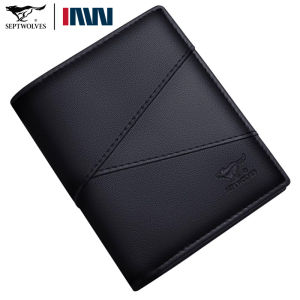 SEPTWOLVES | New High-end Men Wallet with Card Holder Genuine Leather