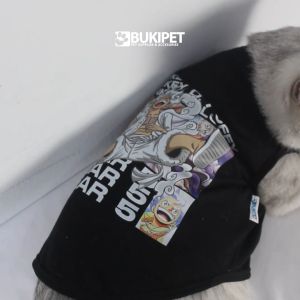 Baju kucing anjing kelinci monyet cowok cewek lucu murah -Bukipet Luffy Gear 5 Tank Series