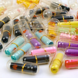 100 Chiếc Hộp Thuốc Tình Yêu Tin Nhắn Trong Viên Nang Dễ Thương Nhắn Tin Tự Làm Phong Bì Điều Ước Nhỏ Màu Trong Suốt Quà Tặng Ngày Lễ Giấy Viết Thư