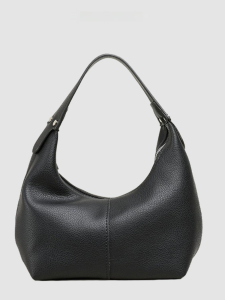 Retro Litchi Pattern Underarm Bag Soft Leather Dumpling Shape Casual Handbag Womens Fashion Trend Shoulder Bag Handheld