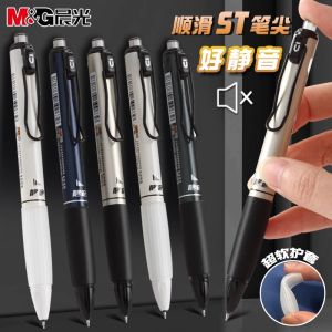 M&G Silent Gel Pen 0.5mm Black Fast-Drying Ink Soft Sleeve Refillable for Students And Office Use